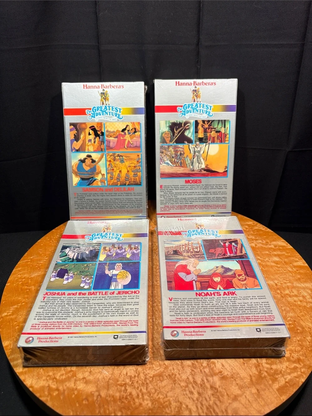VTG Hanna-Barbera Bible Stories Sealed VHS Lot of 4 - Brand New!
